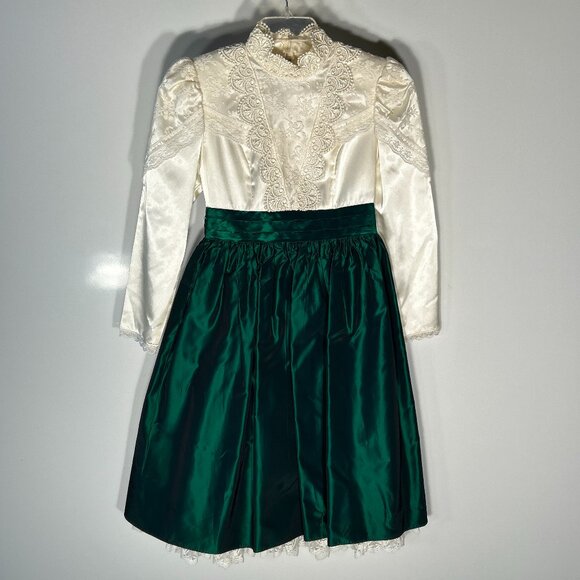 Gunne Sax Jessica Mcclintock Girls SZ 12 Vintage Victorian Special Occasion 70's - Picture 1 of 15